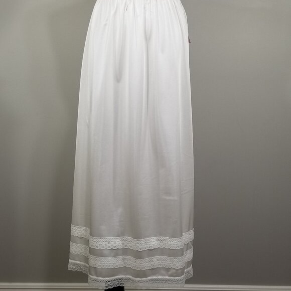 NWT Patricia Lingerie Womens 1X Custom Length Adjustable Half Slip Ivory Lace - Picture 1 of 9
